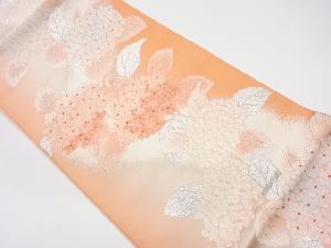 リサイクル　紫陽花模様織出し袋帯